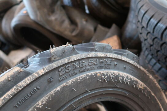 2 stk. dæk 23x8.50-12