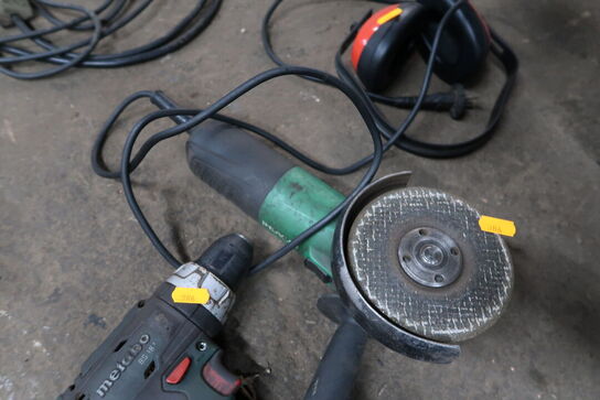 2 stk. håndværktøj METABO, HITACHI