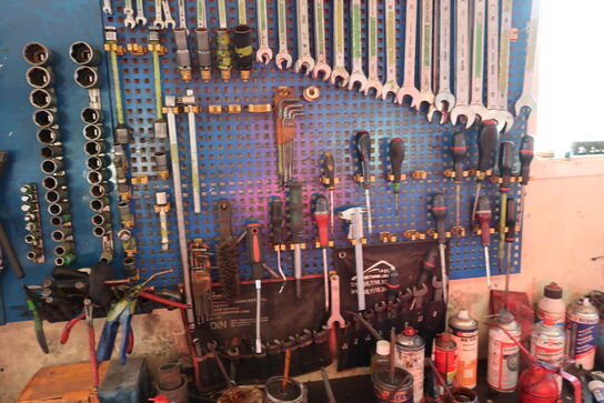 Værktøjstavle med indhold