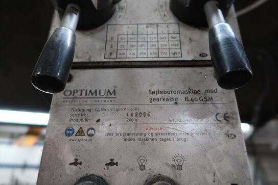 Søjleboremaskine OPTIMUM B 40 GSM