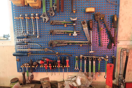 Værktøjstavle med indhold