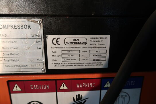 Kompressor DAN KOMPRESSOR SK 75