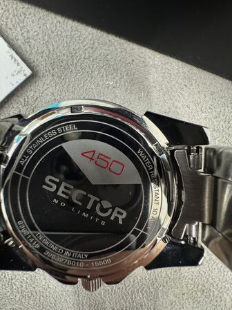 Armbåndsur SECTOR 450 43 MM 3H BLUE DIAL BR SS