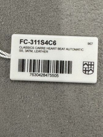 Armbåndsur FREDERIQUE CONSTANT CLASSICS CARRE HEART BEAT AUTOMATIC SS