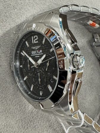 Armbåndsur SECTOR 790 42MM CHRO BLK DIAL BR SS