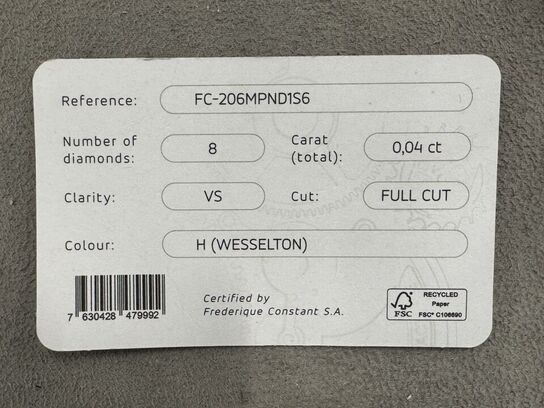 Armbåndsur FREDERIQUE CONSTANT ULTRA SLIM, HIGH PRECISSION QRTZ, SS