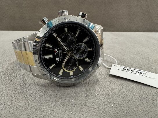 Armbåndsur SECTOR 270 45 MM MULT BLACK DIAL BR SS+YG