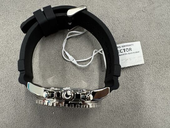 Armbåndsur SECTOR 450 43MM CHR BLACK DIAL BLACK SILICON ST