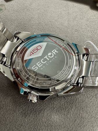 Armbåndsur SECTOR 450 43MM 3H AUTO BLUE DIAL BR SS