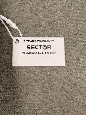 Armbåndsur SECTOR 270 45MM MULT BLACK DIAL SS BR