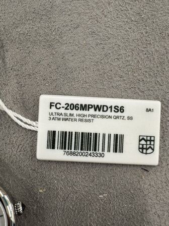 Armbåndsur FREDERIQUE CONSTANT ULTRA SLIM, HIGH PRECISSION QRTZ, SS