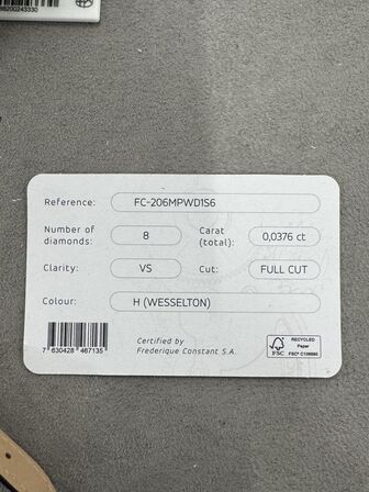 Armbåndsur FREDERIQUE CONSTANT ULTRA SLIM, HIGH PRECISSION QRTZ, SS