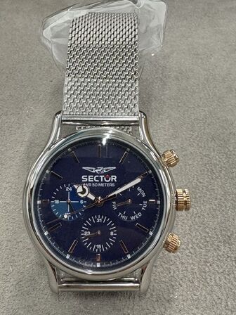 Armbåndsur SECTOR 660 43MM MULT BLUE DIAL SS BR