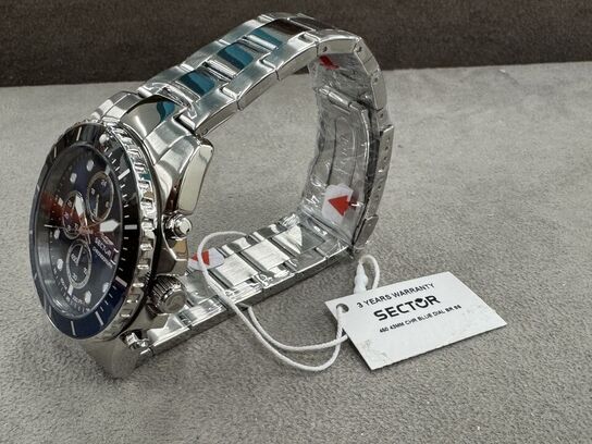 Armbåndsur SECTOR 450 43MM CHR BLUE DIAL BR SS