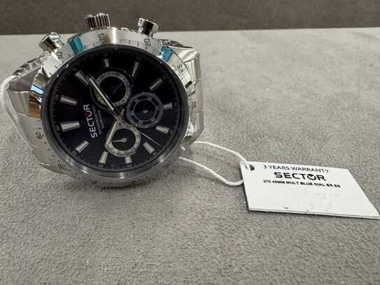 Armbåndsur SECTOR 270 45 MM MULT BLUE DIAL BR SS