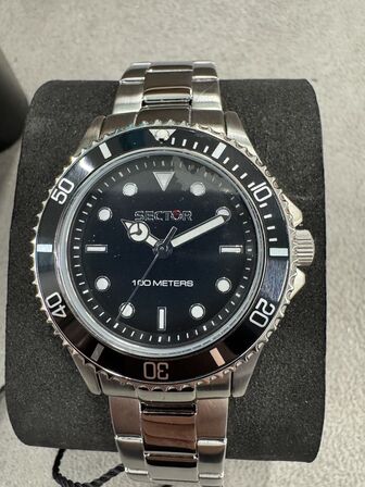 Armbåndsur SECTOR 230 36MM 3H BLACK DIAL BRACELET SS