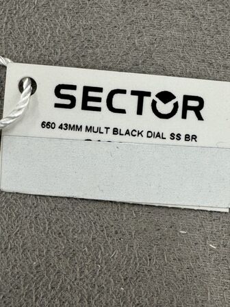 Armbåndsur SECTOR 660 43MM MULT BLACK DIAL SS BR