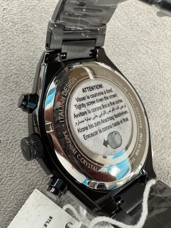 Armbåndsur MASERATI STILE 45 MM CHR BLACK DIAL BR BLACK