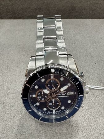 Armbåndsur SECTOR 450 43MM CHR BLUE DIAL BR SS
