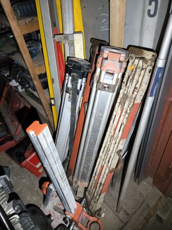 Div. Stativer til laser, vaterpas m.m.