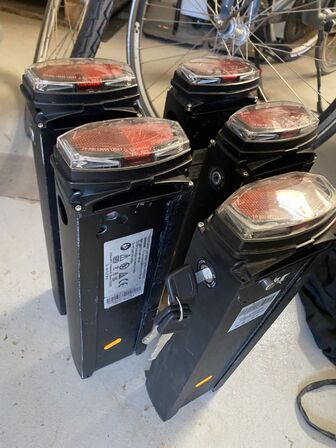 5 Stk. Batterier til  El Cykel