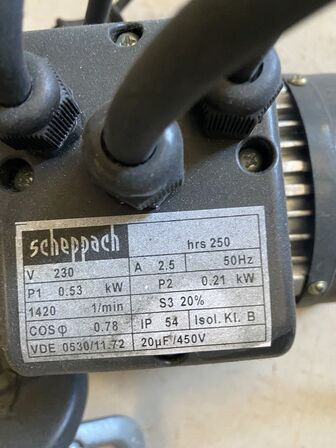 Wirehejs  SCHEPPACH HRS 250 