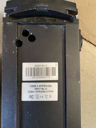 5 Stk. Batterier til  El Cykel