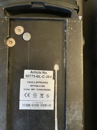 5 Stk. Batterier til  El Cykel
