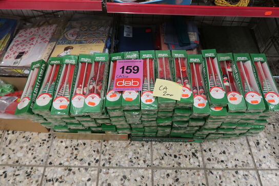 Ca. 200 pk. Jule stearinlys