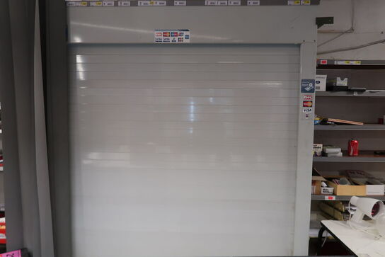 Tobaksskab med rullegitter & nøgle - UDEN indhold 