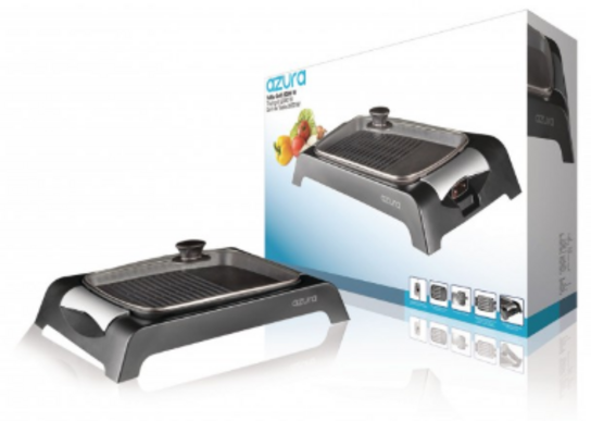 Nedis Gourmet Table Grill 2000 W Black / Silver