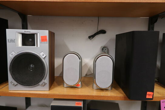 5 fag med stort parti højtalere / elektronik