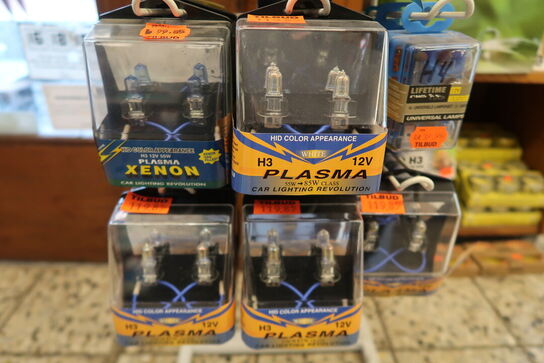 Stativ med stort parti pærer 