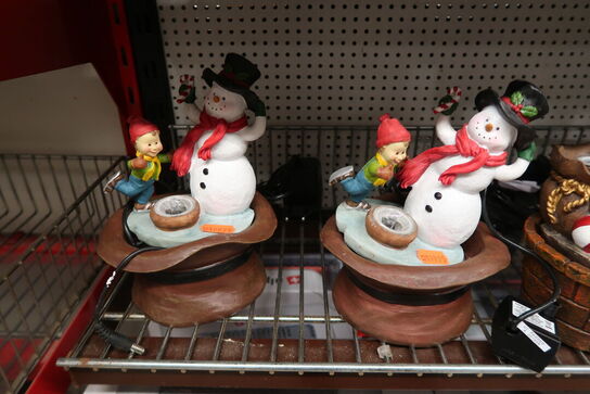 6 stk. Julefigurer med lys 