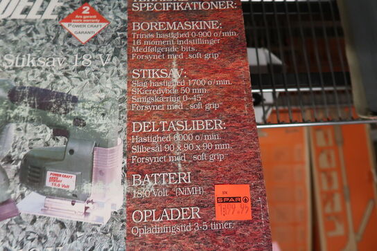 Akku sæt 3 dele - Power Craft