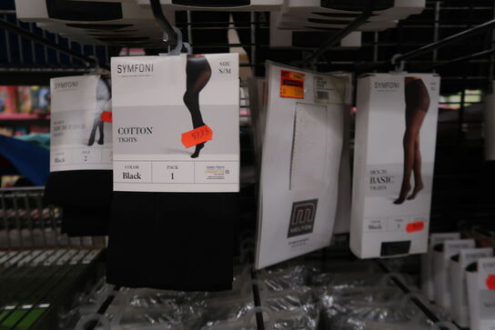 Stort parti strømpebukser, underbukser m.m. - Tøm 1 fag