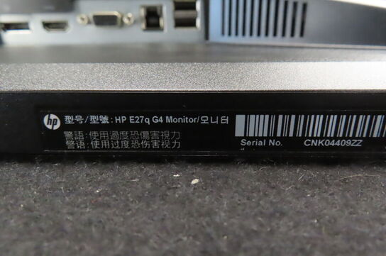 2 stk. Computerskærme 27" HP