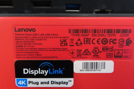 4 stk. Dockingstationer LENOVO