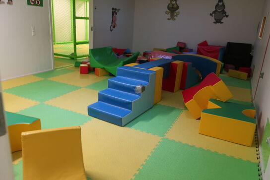 Alt skumlegetøj i rummet