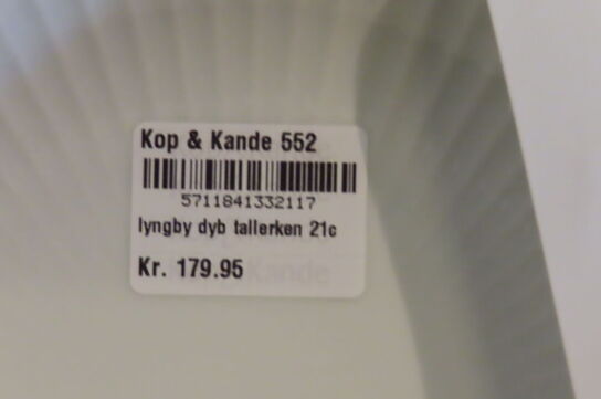 6 stk. Dybe tallerkner 