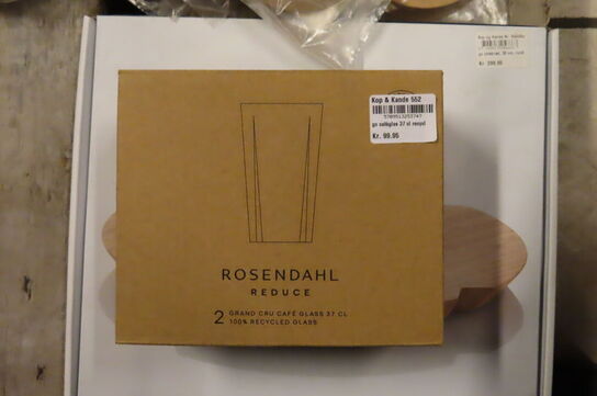 Ostebræt, cafeglas mv. ROSENDAHL 