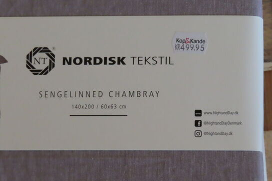 3 stk. Sengelinned