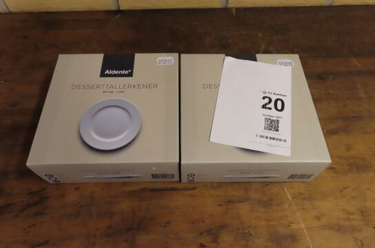 8 stk. Deserttallerkner 