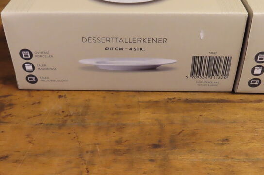 8 stk. Deserttallerkner 