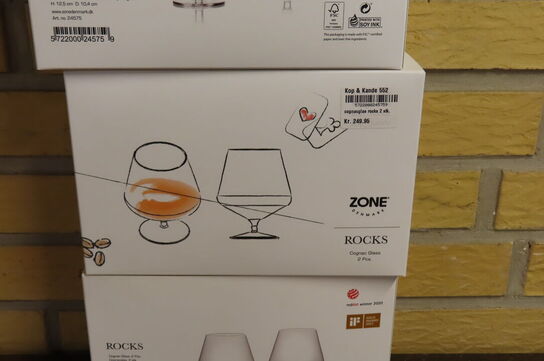 6 stk. Cognacglas 