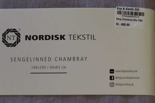 3 stk. Sengelinned