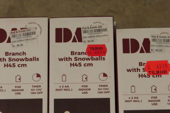 12 stk. Gren inkl. LED lys 