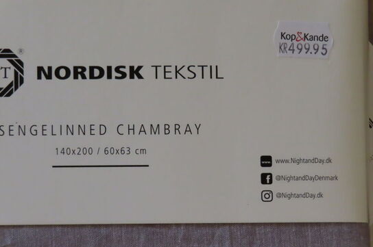 3 stk. Sengelinned