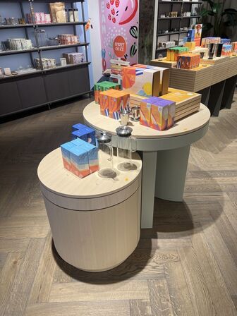 Display/bordsæt Ø90xH83 og Ø62xH69