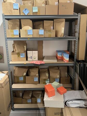 2 stk. stålreoler (UDEN INDHOLD)